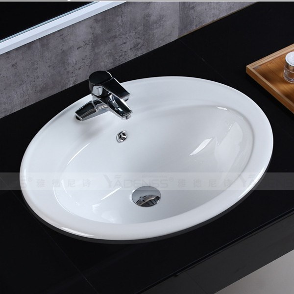 衛(wèi)浴廠家批發(fā)半嵌入式臺(tái)上盆陶瓷臺(tái)面盆洗手洗臉盤衛(wèi)生間臺(tái)中盆