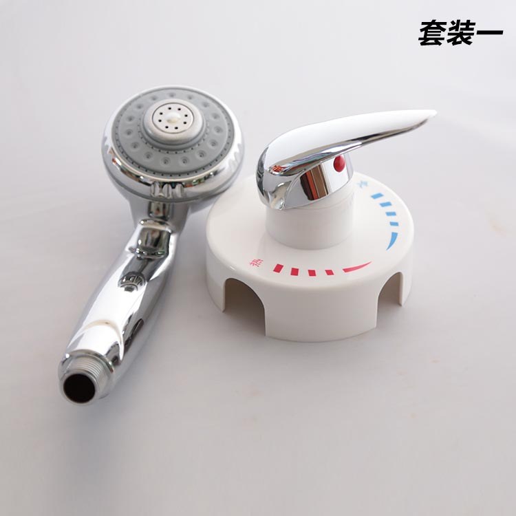 ABS塑料熱水器淋浴軟管花灑套裝 淋浴器水閥衛(wèi)浴花灑五金廠家批發(fā)