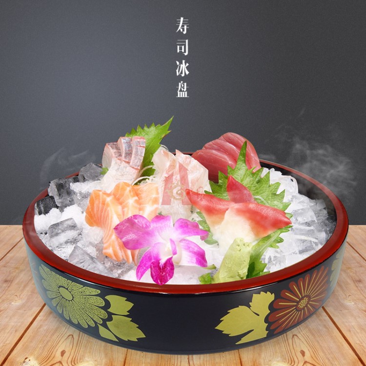 壽司盆菊花連板壽司桶刺身壽司盤壽司罐壽司料理盛器