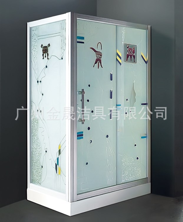 新款鋁合金淋浴房 簡易L型淋浴房 鋼化玻璃隔擋淋浴房 廠家批發(fā)