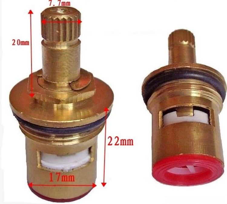水龍頭閥芯 快開銅閥芯 單冷龍頭 角閥陶瓷閥芯 水暖五金配件