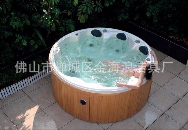 廠家批發 2240x900戶外沖浪浴缸spa