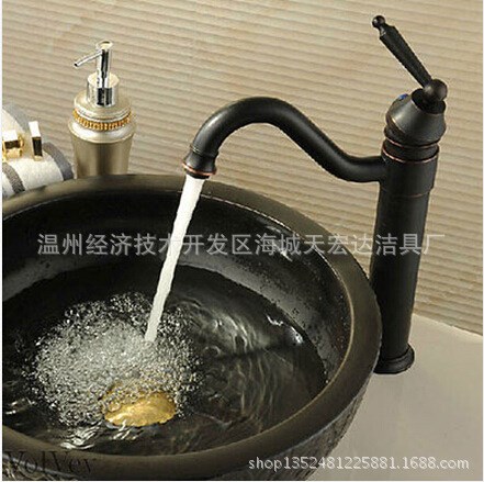 黑古銅360度菜盤水龍頭，2017年新款菜盤水龍頭