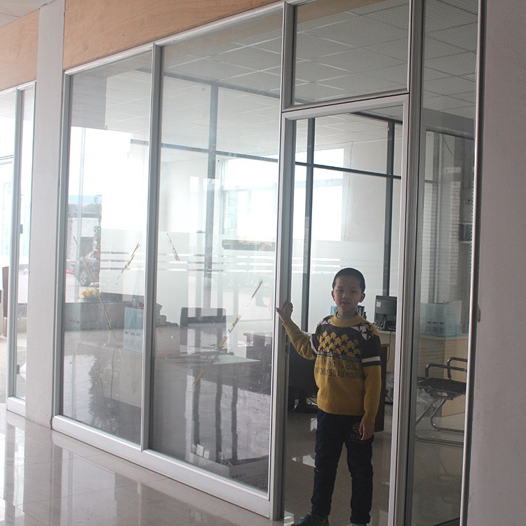 定制 高屏風(fēng) 隔音玻璃隔斷 環(huán)保玻璃隔斷 雙層辦公室高隔斷墻