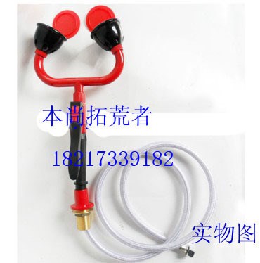 洗眼器 全銅臺式雙口洗眼器移動臺式洗眼器實驗室洗眼器