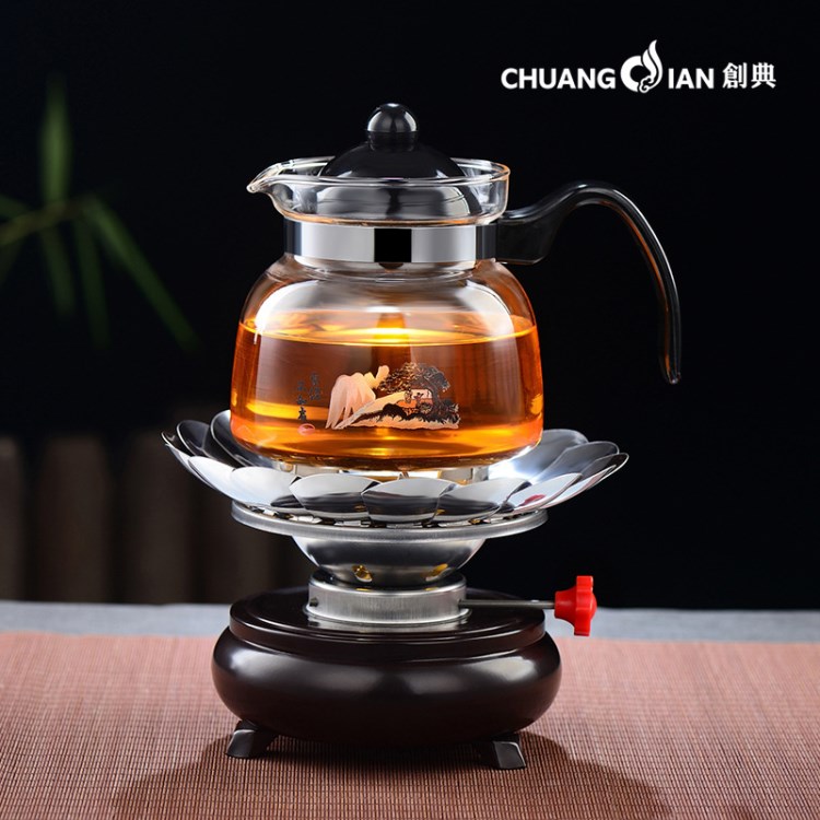 創(chuàng)典 戶外酒精爐煮茶爐加熱酒精煮水茶爐茶樓酒精爐套裝 一件代發(fā)