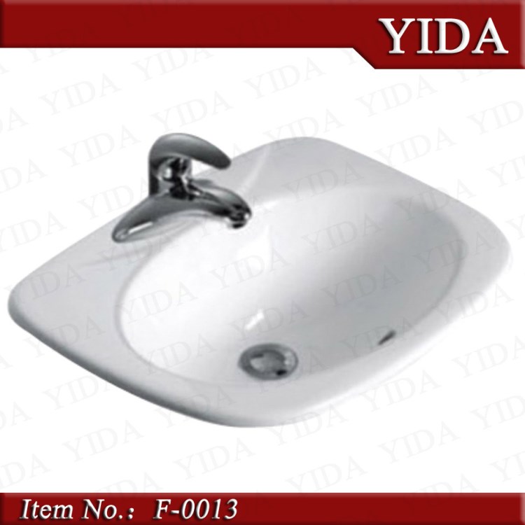 【益達衛浴】低價酒店家用洗手盆 方形耐用型 臺上圓盆