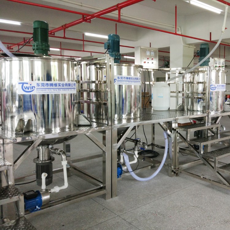 小型洗潔精生產設備 500公斤洗潔精加工機器 500L洗潔精乳化機