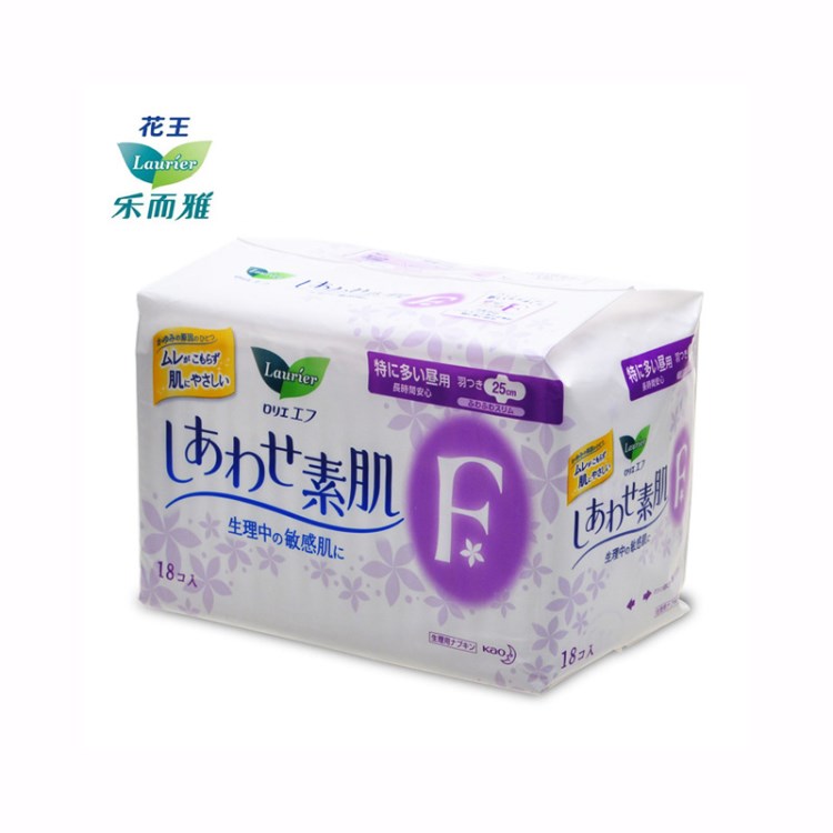 日本樂而雅F日用花衛(wèi)生巾25cm 18片批發(fā)女性用品姨媽巾250