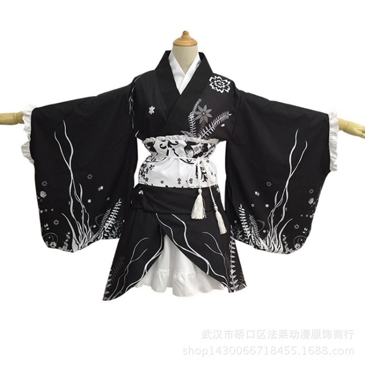 緣之空 春日野穹 穹妹cos服裝蘿莉萌軟系夏日祭和服浴衣和服裝 女