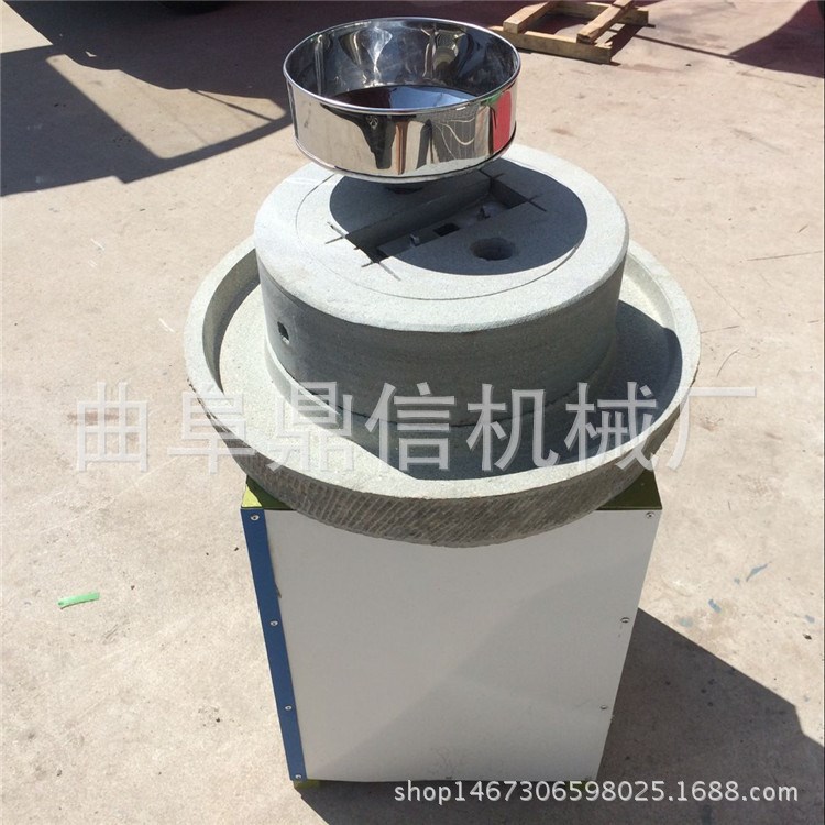 電動石磨豆?jié){機 低速研磨大豆石磨機廠家 腸粉機價格 創(chuàng)業(yè)設備