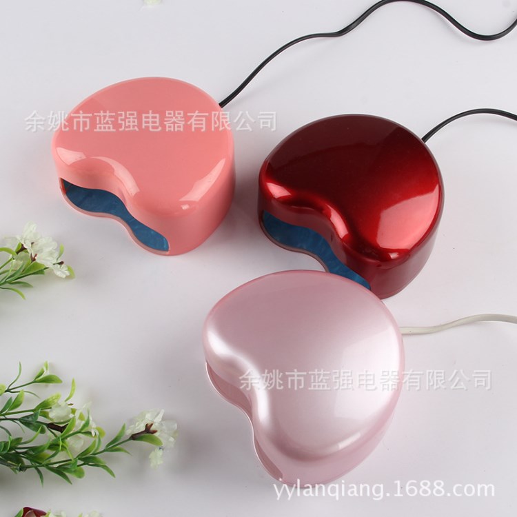 低價(jià)供應(yīng)led美甲燈指甲烘干機(jī)led桃心形美甲光療燈 美甲用品批發(fā)