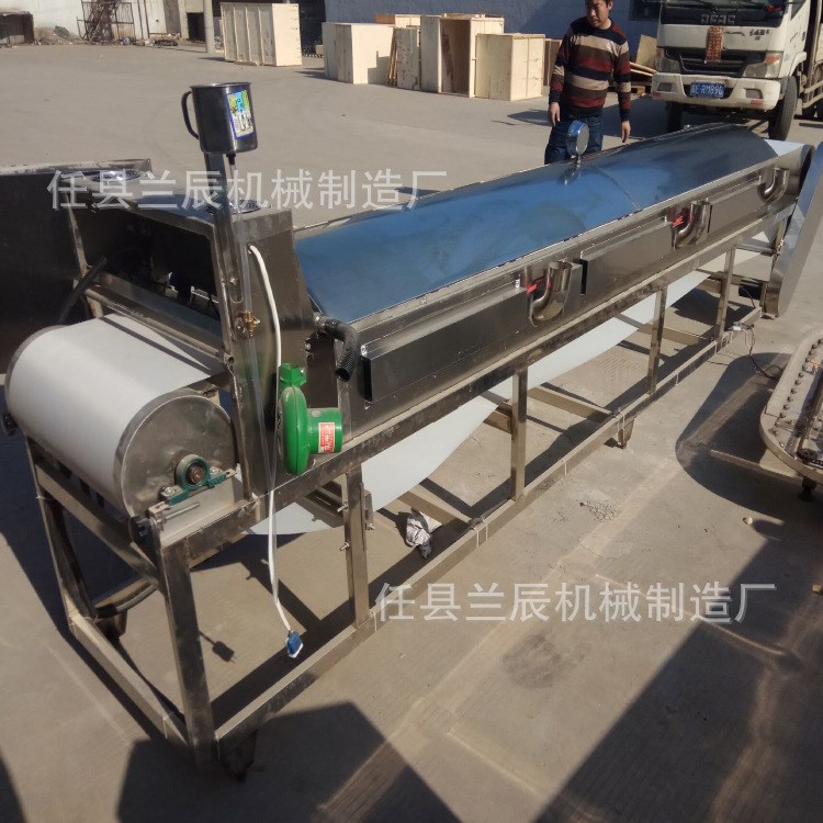 新款河粉涼皮機500大型防手工圓形涼皮機全不銹鋼燃氣加熱腸粉機