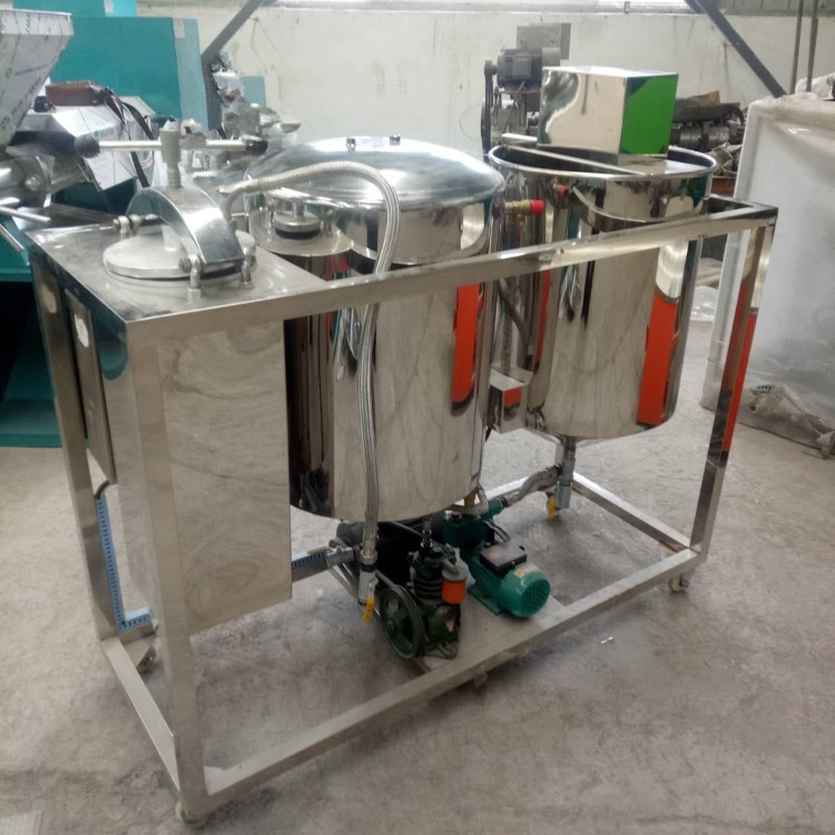 小型食用油精炼设备 度菜籽油滤油机 全不锈钢透亮油质滤油机