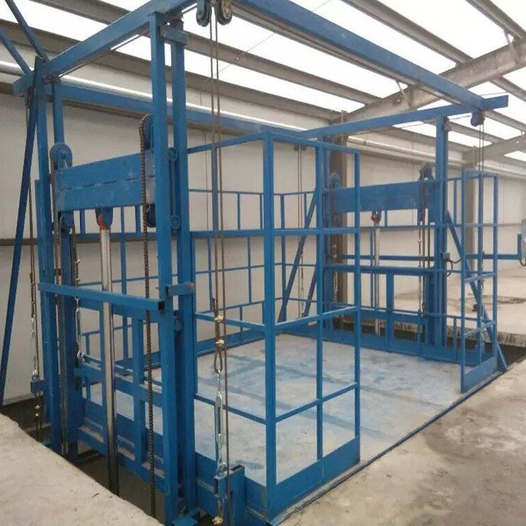 厂家生产小型家用电梯 液压式提升机 导轨链条升降货梯