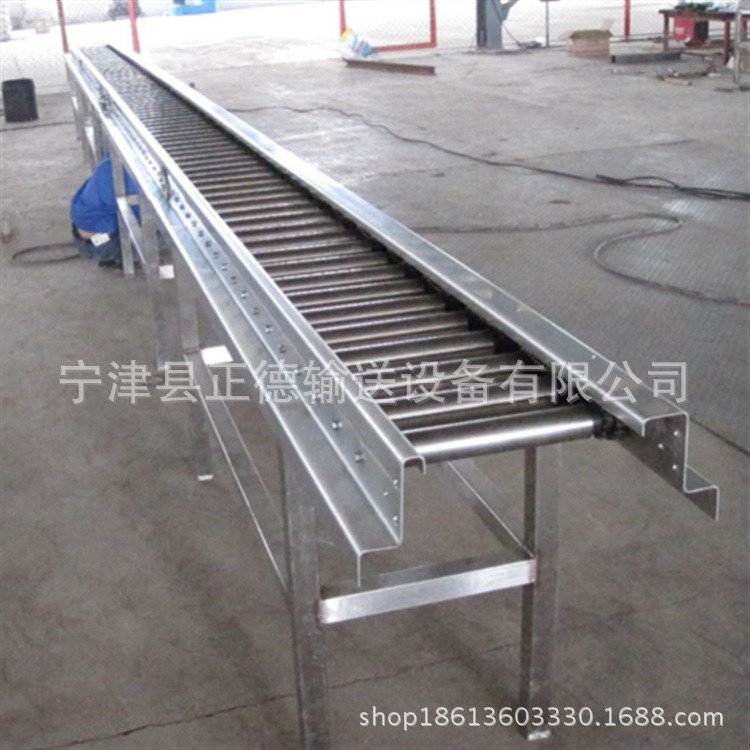 非標定制無動力滾筒輸送機 食品滾筒輸送機 工業(yè)滾筒傳送機