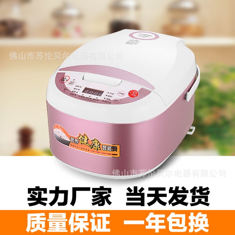 廠家直銷900W智能電飯煲 5L多功能電飯鍋跑江湖禮品方煲一年包換