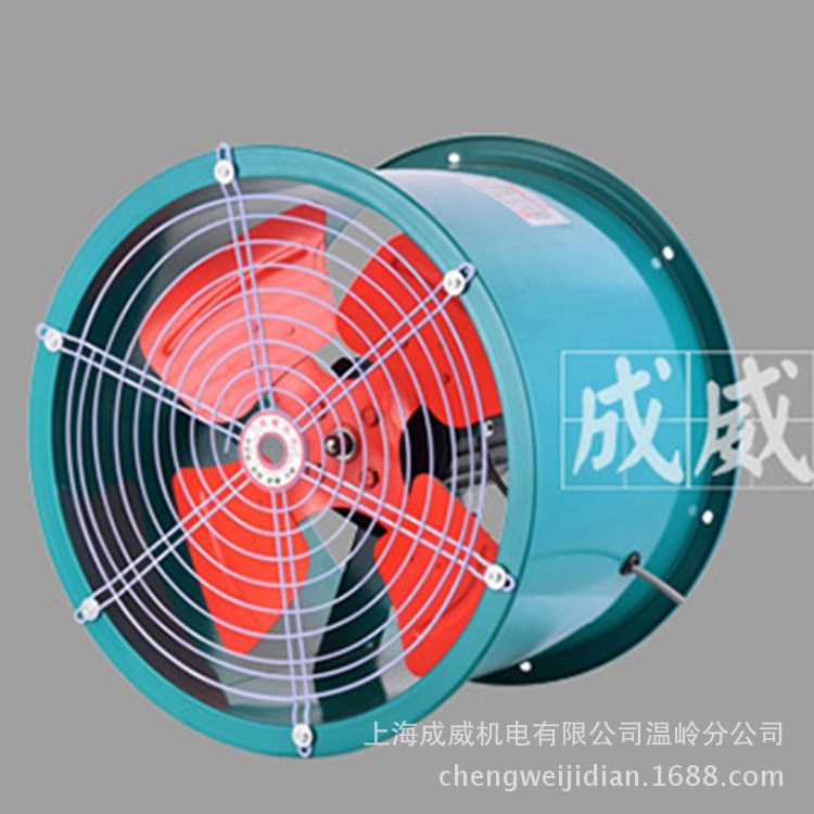 厂家直销铜芯SFG4-2 1500w 4号2级管道式低噪音轴流通风机 抽风机