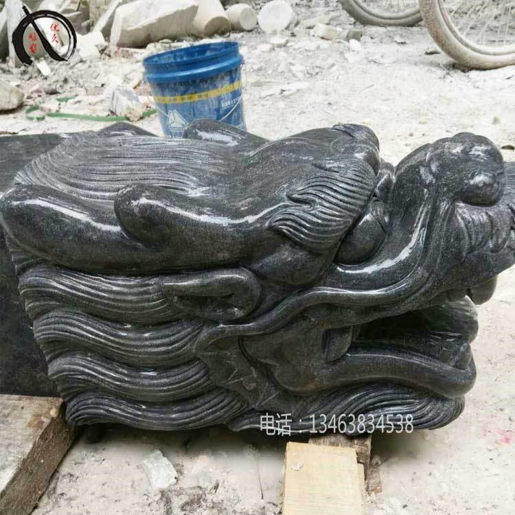 石雕龍頭青石仿古鎮(zhèn)宅龍頭噴水漢白玉十二生肖招財吐水龍頭