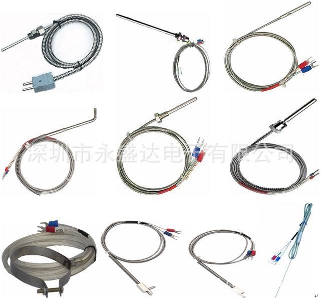 感溫線 探熱針 K型PT100感溫棒 鎧裝熱電偶 鐵氟龍熱電偶
