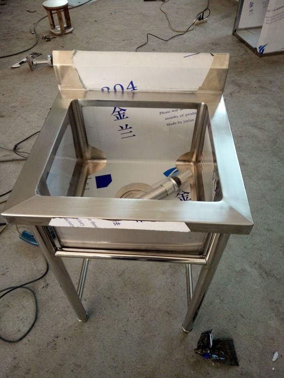 （500*400*800）不繡鋼水池，轉(zhuǎn)角水池