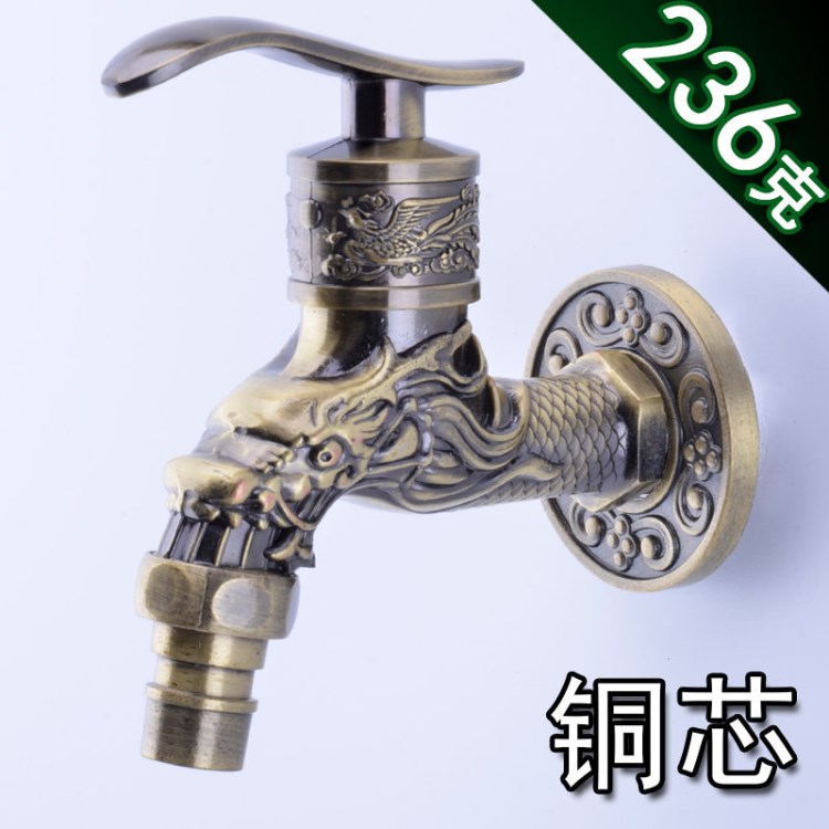 合金銅芯廚房仿古銅 青古拖把池洗衣機水龍頭 水嘴 復古 戶外