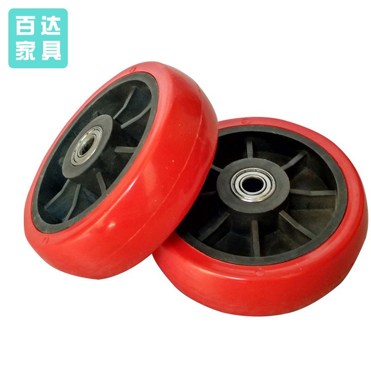 百達家具廠家直銷購物車輪子買菜車單輪小拉車轱轆歡迎訂購