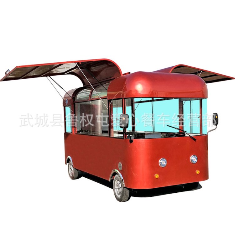 新款電動(dòng)四輪小吃車流動(dòng)售貨車廠家直銷批發(fā)多功能早餐車快餐車