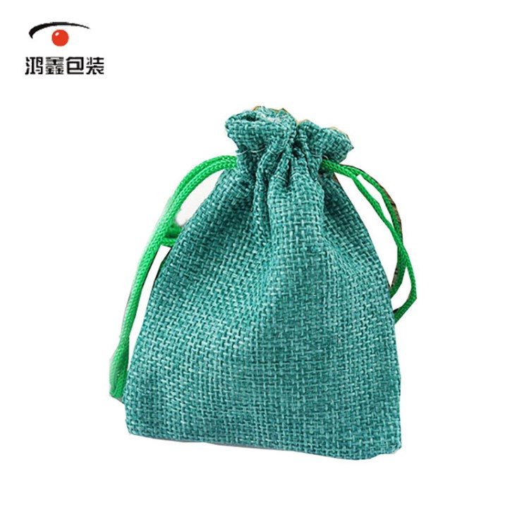 麻布彩色包裝袋定制 禮品包裝袋 時尚簡約硬幣束口袋 批發(fā)供應(yīng)