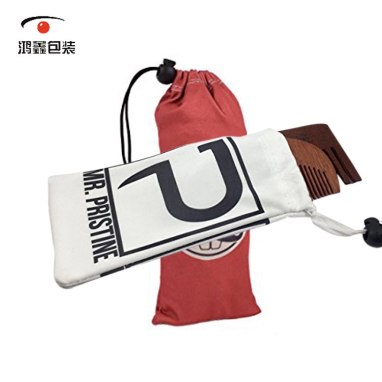 批發可來圖設計印logo絲絨超細纖維眼鏡袋抽拉繩收口包裝布袋子