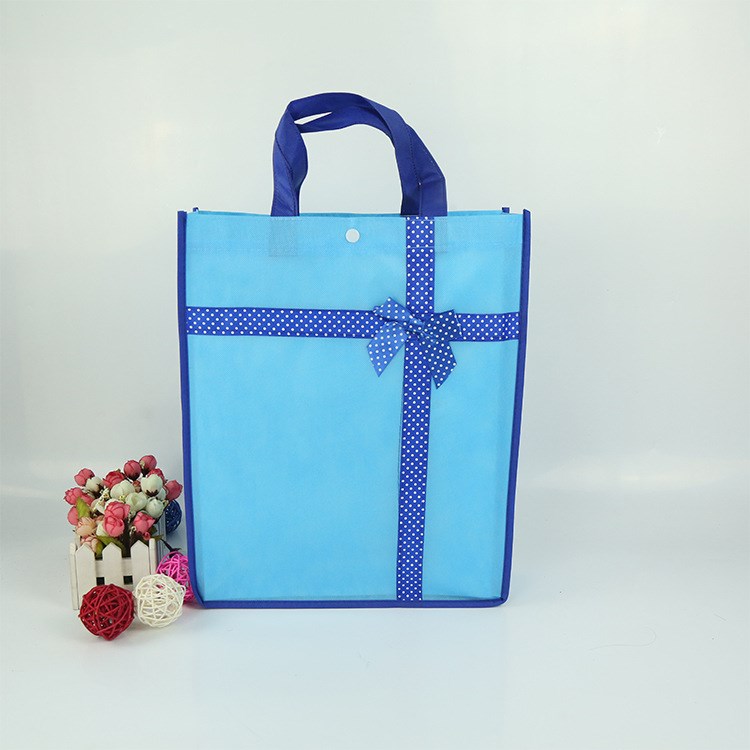 無紡布袋 無紡十字中國結手提袋 蝴蝶結裝飾手提袋 價格經濟實惠