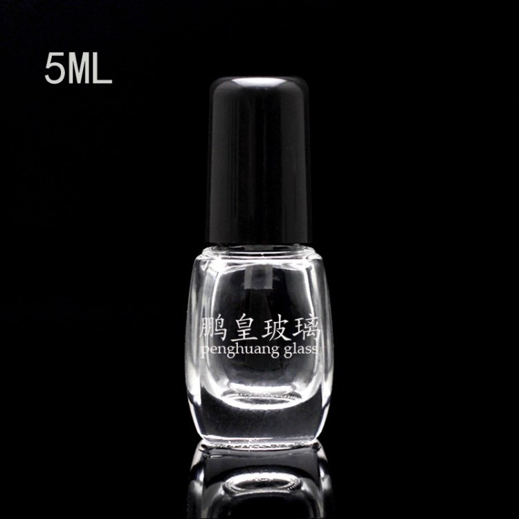 5ml 透明指甲油瓶小膠瓶汽車補(bǔ)漆瓶包材專用可印logo廠家直銷