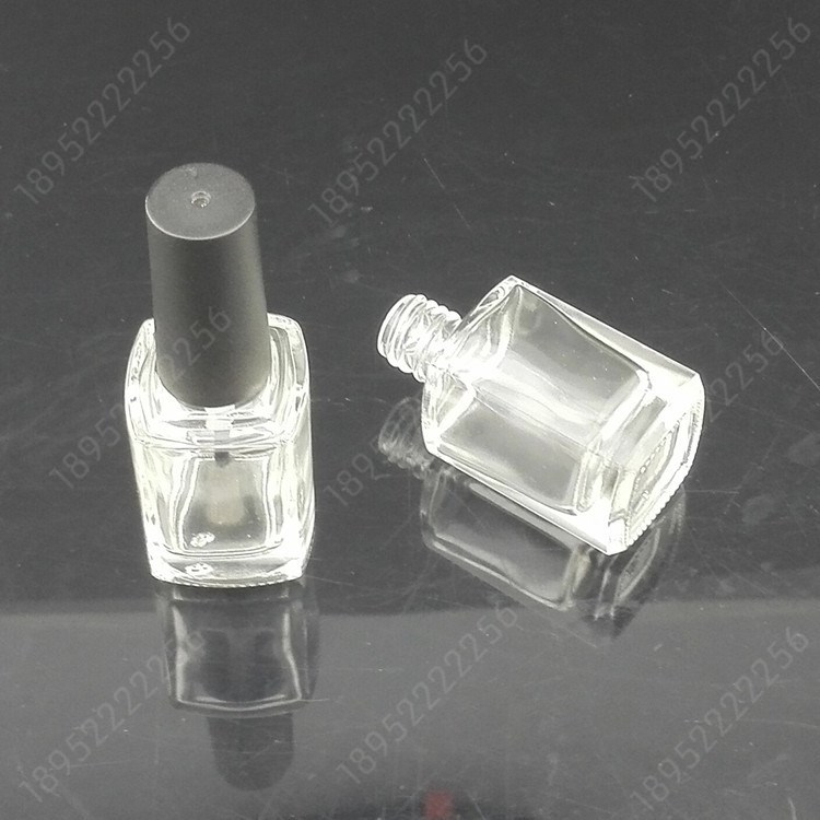 批發(fā)指甲油瓶 玻璃瓶方形毛刷瓶 汽車補漆瓶油漆瓶15ml10ml5ml