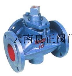 三通法蘭旋塞閥X44W-10 鑄鋼三通法蘭旋塞閥 鑄鋼三通旋塞閥DN80
