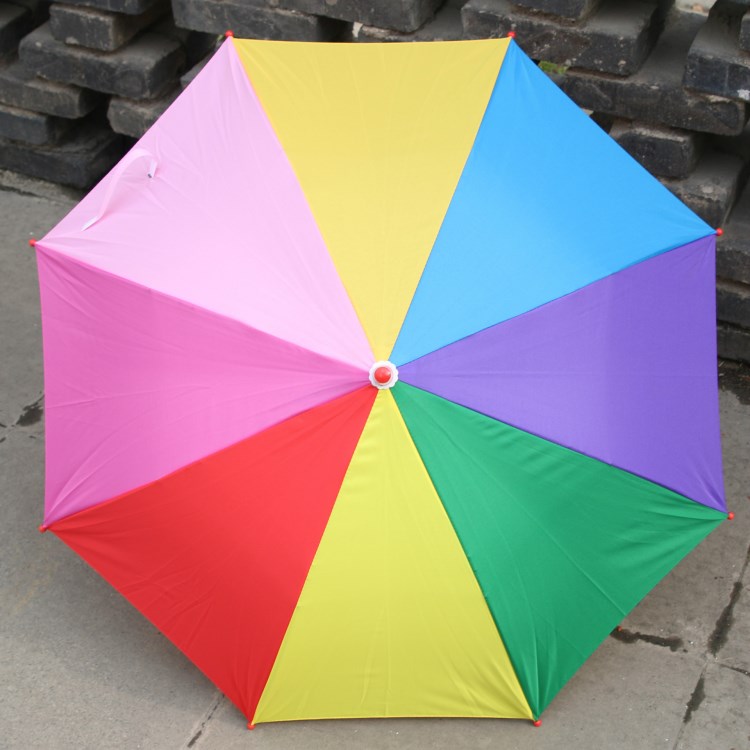 定制兒童雨傘小孩幼兒園禮品定做印字logo印刷廣告童傘彩虹傘批發