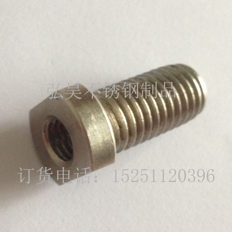 現貨供應不銹鋼316L內外螺紋接頭通絲法蘭邊螺絲螺母