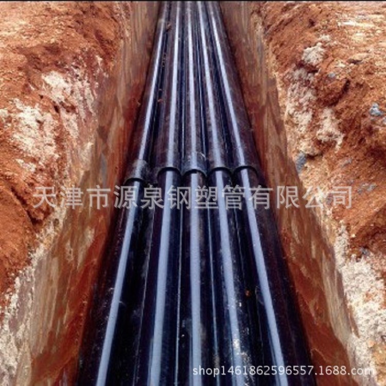 熱浸塑電纜穿線保護(hù)套管，PE穿線管，熱浸塑鋼管，地埋式涂塑鋼管