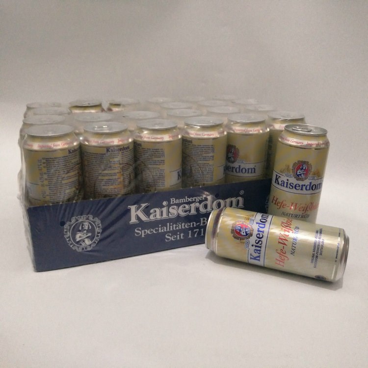 德國kaiserdom罐裝 凱撒小麥渾濁白啤酒500ml 24聽裝整箱