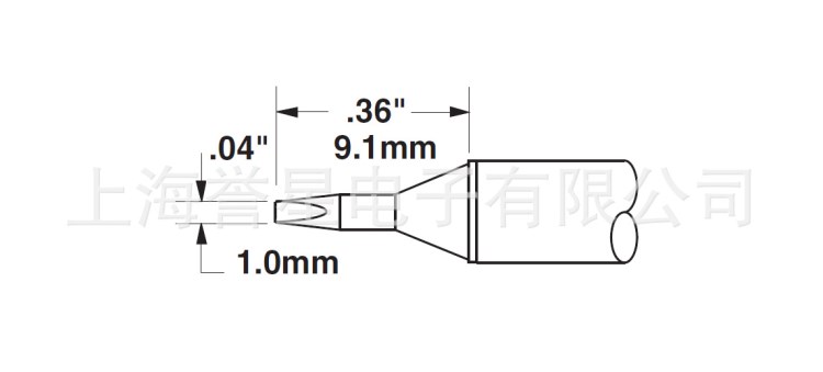 美国METCAL(OKi)凿型烙铁头STTC-125适用于MX-500S/MX-5210电焊台