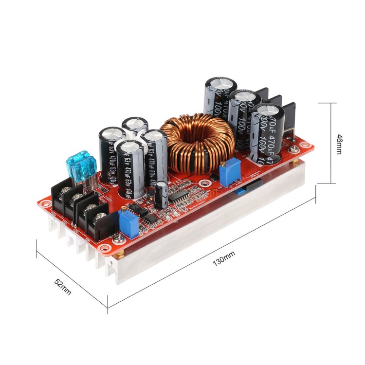 1200W 大功率 DC-DC 升壓恒壓恒流可調(diào)車(chē)載充電電源模塊