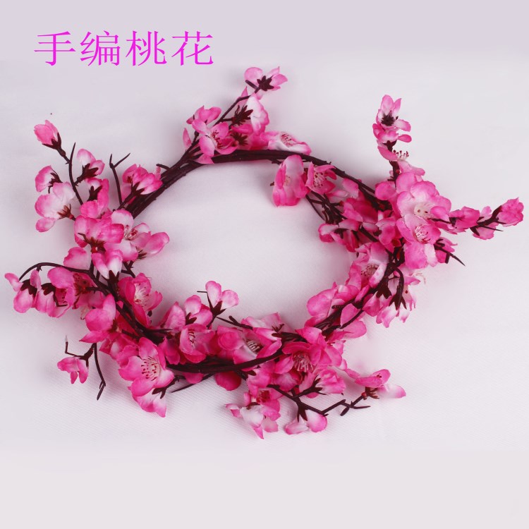 LED發(fā)光 布花泡沫花兒童花環(huán) 旅游熱賣 民族風(fēng)發(fā)箍發(fā)帶 現(xiàn)貨批發(fā)