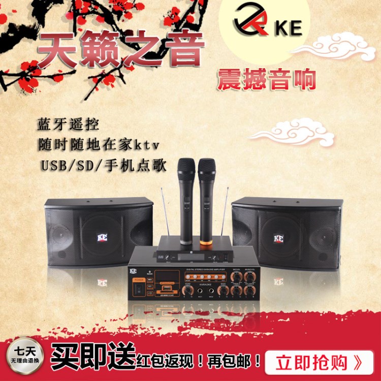 8寸德國KE家庭影院音響系統(tǒng)高清點(diǎn)歌機(jī)5.1KTV套裝低音炮廠家直銷