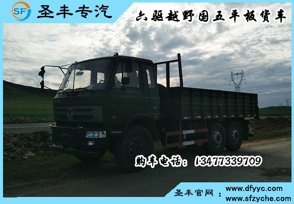 東風(fēng)牌EQ2220GD5D型六驅(qū)載貨越野汽車