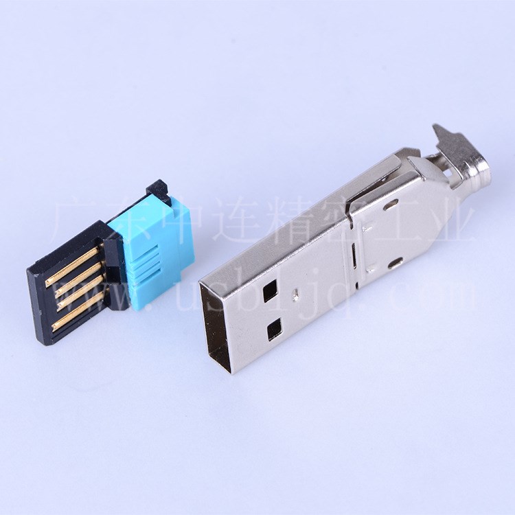 USB2.0 公頭連結(jié)器 AM刺破式接口 usb2.0插頭 usb A公刺破連接器