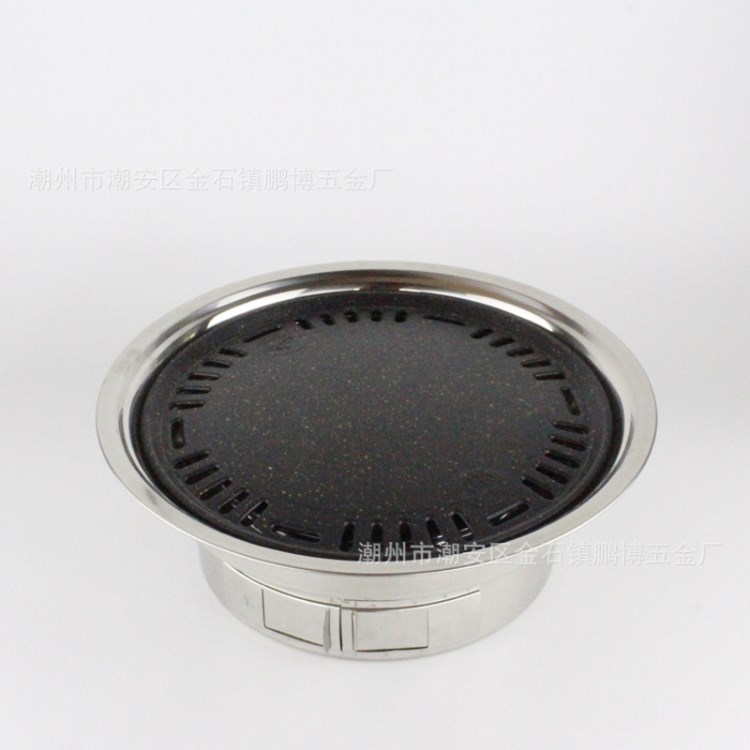 批發不銹鋼燒烤爐 韓式燒烤爐 圓烤爐木碳烤爐特色烤店爐具