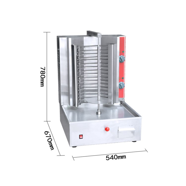 杰亿商用电热土耳其烤肉机双控中东烧烤炉FY-983巴西自动旋转烤肉