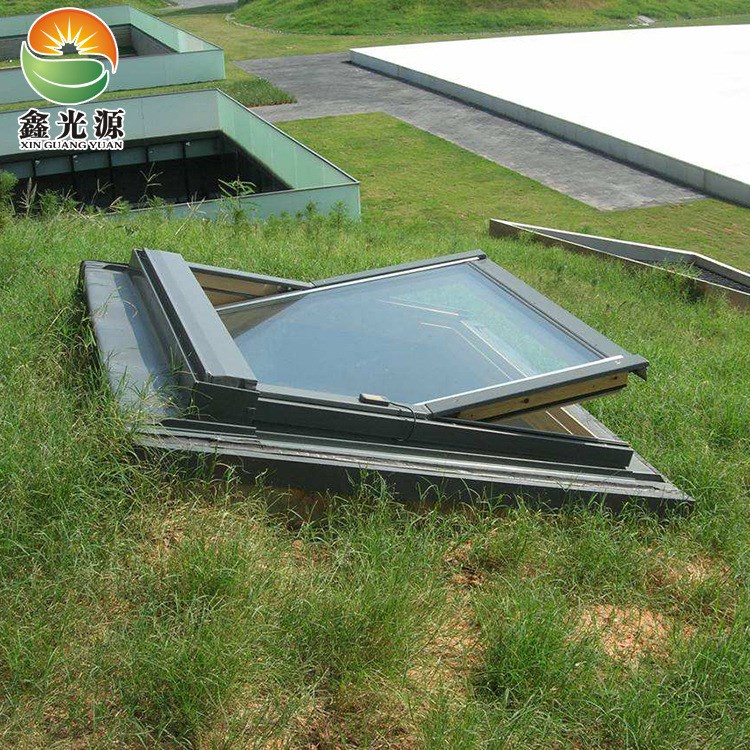 廠家定制中懸斜屋防盜窗 鋁木復合窗 采光百葉式隔熱屋頂排煙天窗