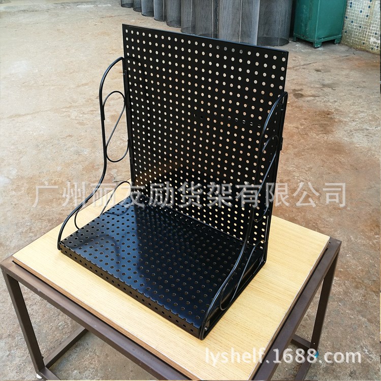 桌面洞洞板展示架唇膏化妝品手機殼飾品掛架孔板貨架展示架