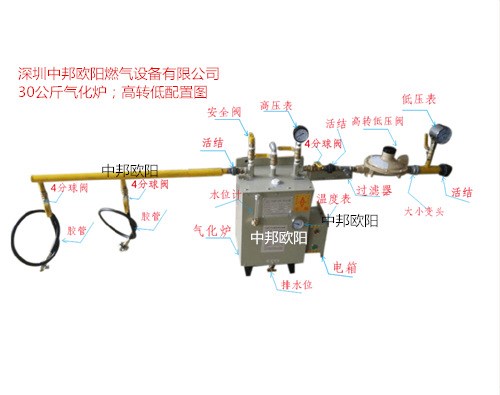 中邦牌LPG氣化爐30公斤/液化氣氣化器/煤氣化氣爐/廠家直銷