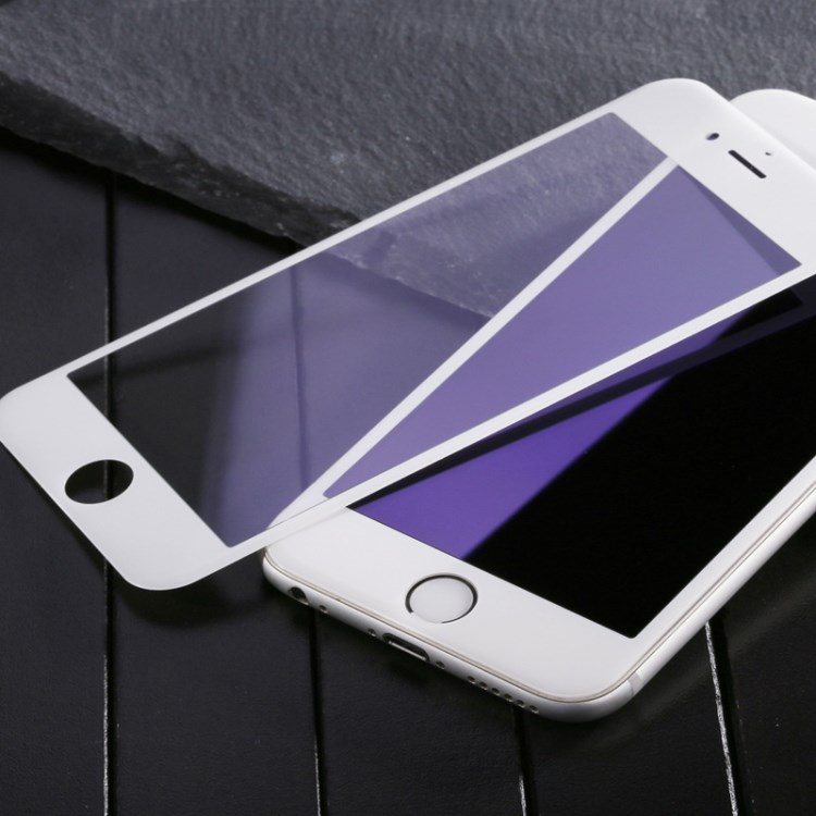 Phone x全屏鋼化膜鋼化膜7plus絲印全屏防藍光非全屏抗藍光鋼化膜